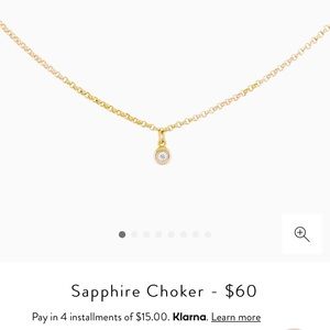 mejuri Saphire Choker